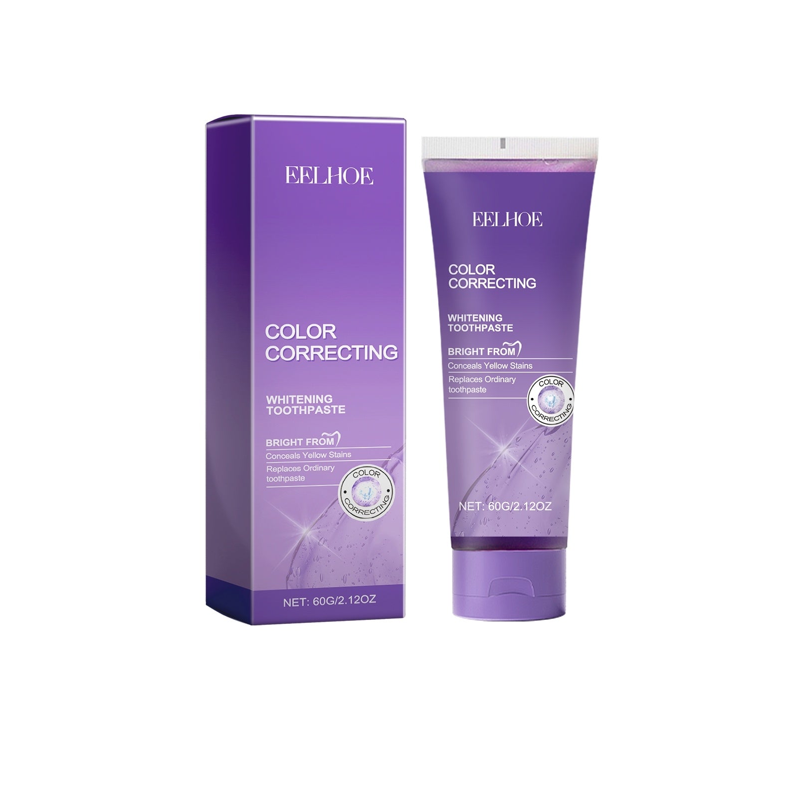 EELHOE Purple Whitening Toothpaste with xylitol
