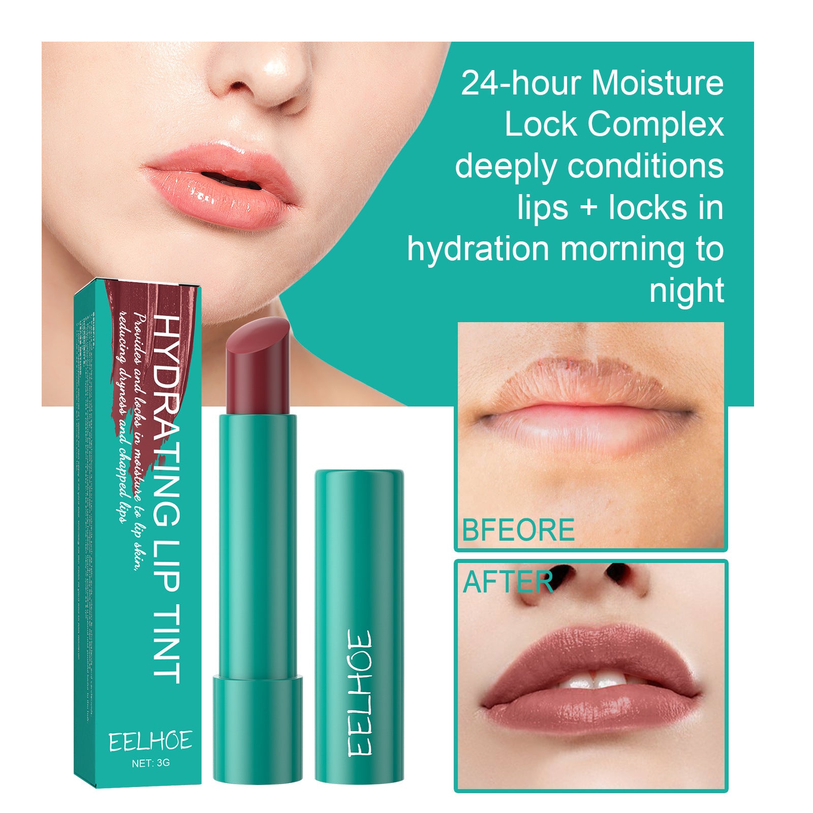 EELHOE Moisturizing Lip gloss Lip Guard And Plump Fade Lines