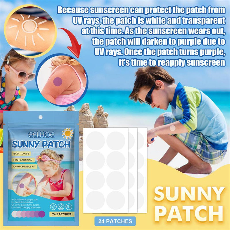 Eelhoe Sunscreen Patch For Face UV Dots Sun Stickers UV Patch Adhesive Sunblock Face Patch Waterproof Self Garden Picnic Hiking Beach
