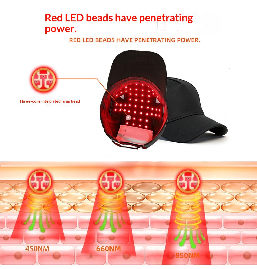 LED Red Light Heating Massage Hair-Boosting Cap EELHOE COSMETICS