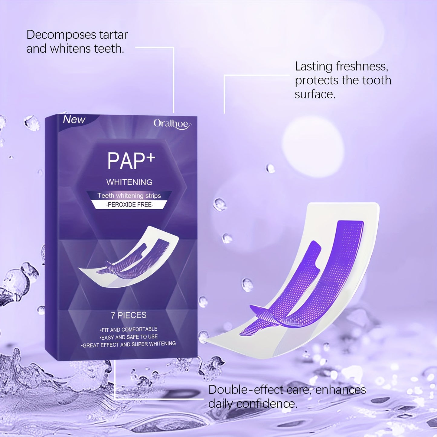 EELHOE Purple Teeth Strips – The Dry-Apply Whitening Strip EELHOE COSMETICS