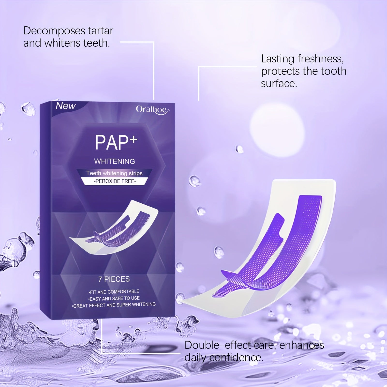 EELHOE Purple Teeth Strips – The Dry-Apply Whitening Strip EELHOE COSMETICS