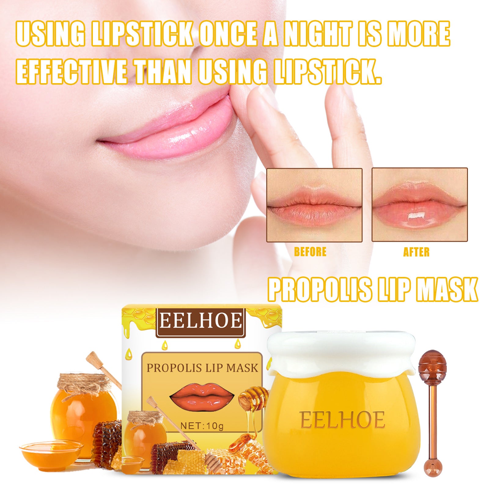 Eelhoe Honey Repair Brightening Moisturizing Lip Balm