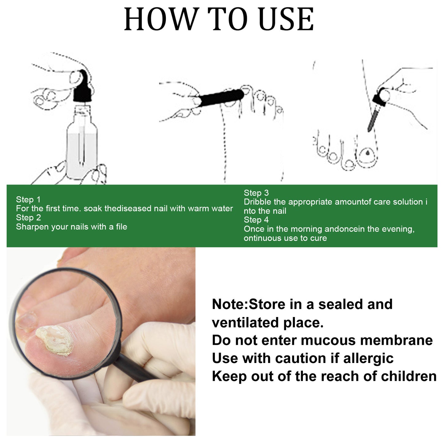 Eelhoe Nail Fungus Treatment Repair Solution – Effective Care for Hands, Feet, and Nails EELHOE COSMETICS