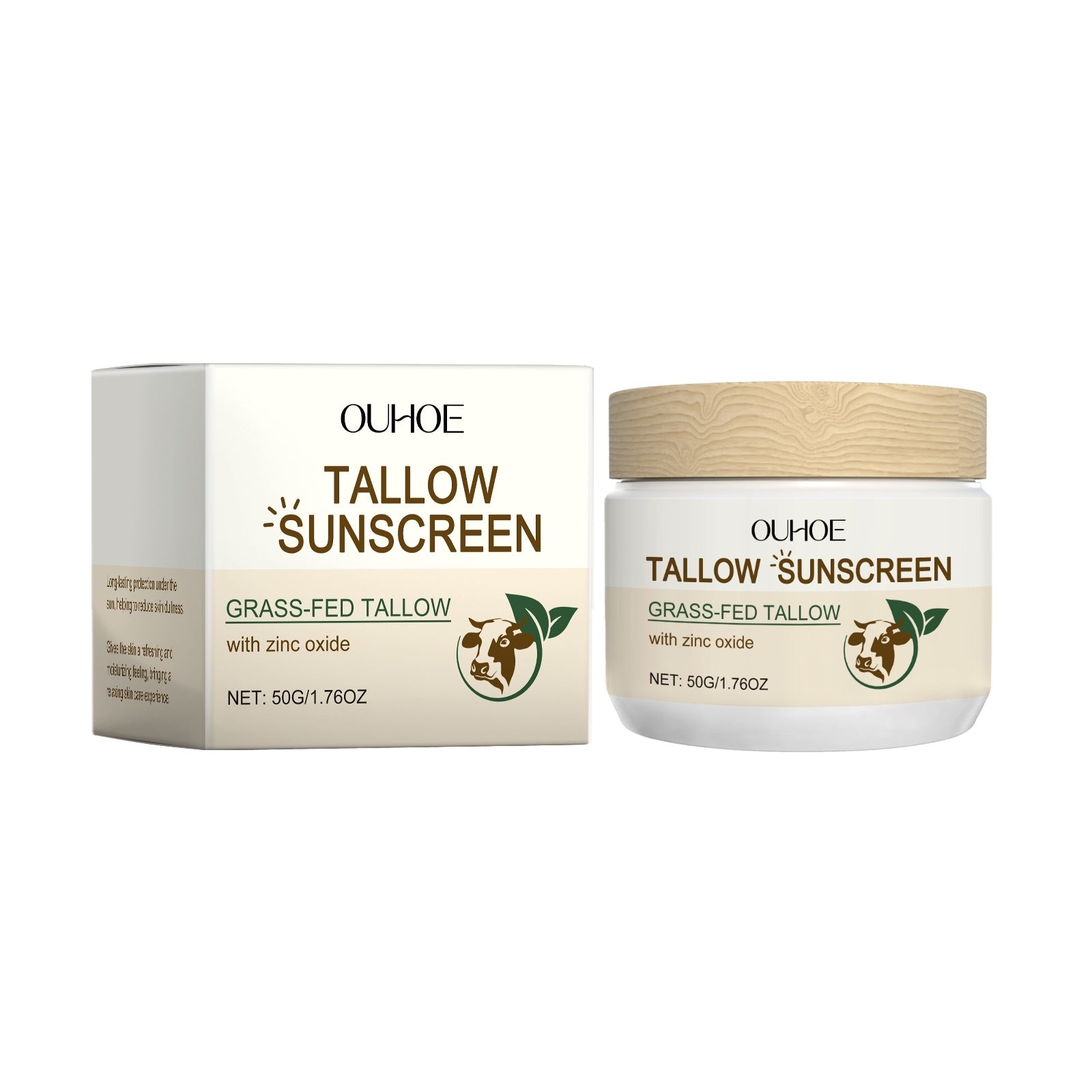 EELHOE Beef Tallow Sunscreen with Zinc – Mineral Protection & Deep Nourishment 50g EELHOE COSMETICS