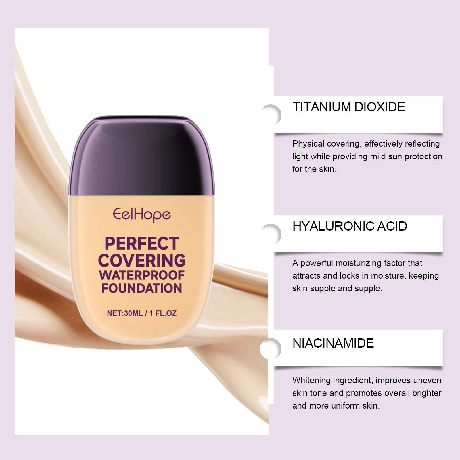 Concealing Foundation Brightening Skin Color Without