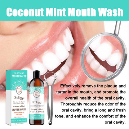 EELHOE Coconut Mint Mouthwash – Teeth Whitening & Fresh Breath EELHOE COSMETICS