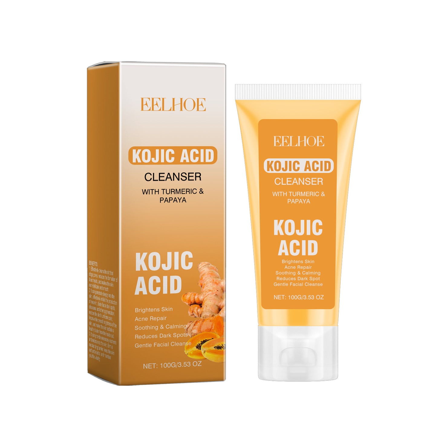 EELHOE Kojic Acid Soap – Anti Acne/Dark Spot Cleanser for Radiant Skin Kojic Acid Cleanser EELHOE COSMETICS
