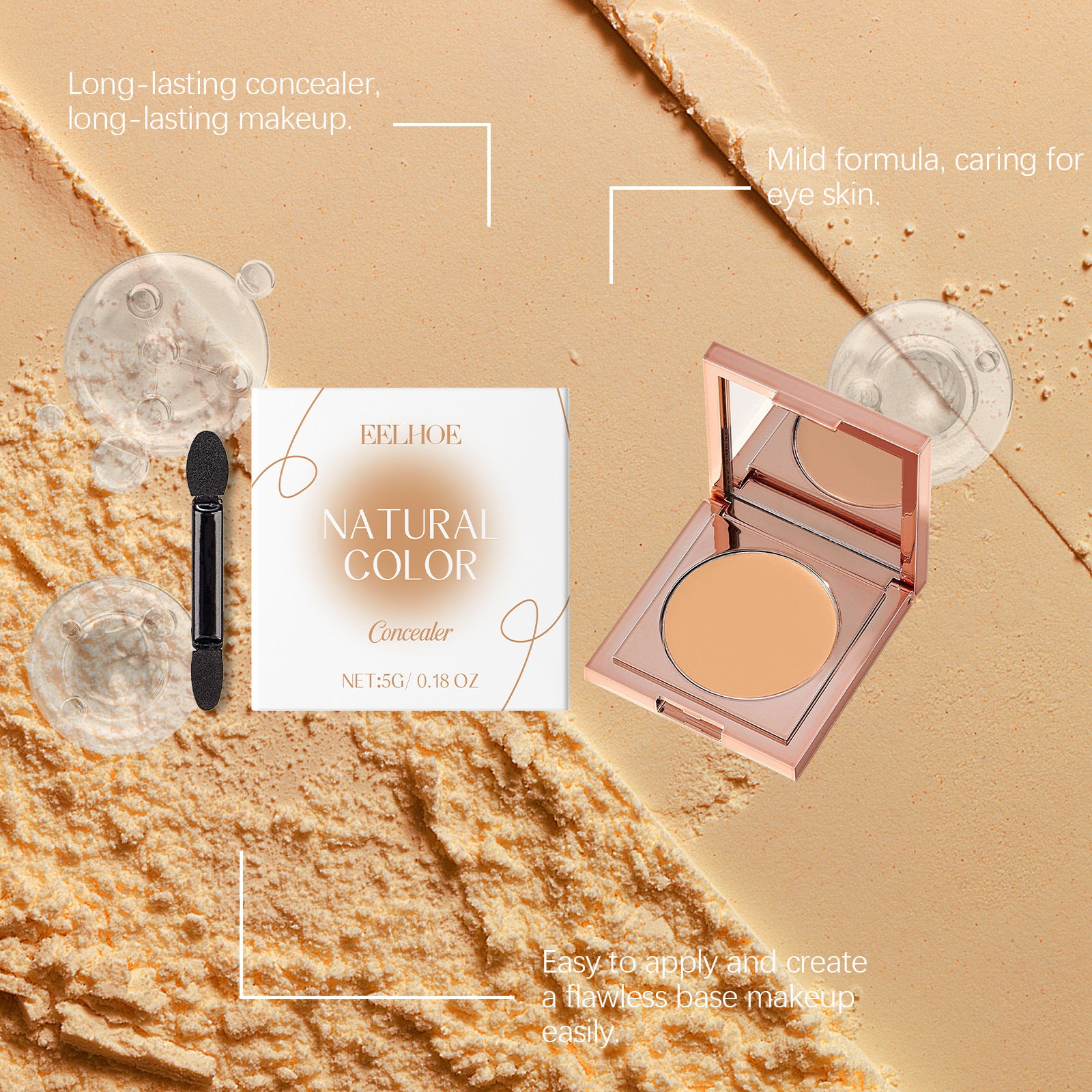 EELHOE Concealer – Lightweight, Smear-Proof & Natural Coverage EELHOE COSMETICS