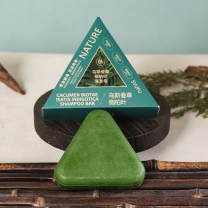 Usman Grass Herbal Shampoo Bar with Polygonum & Osmanthus Scent EELHOE COSMETICS