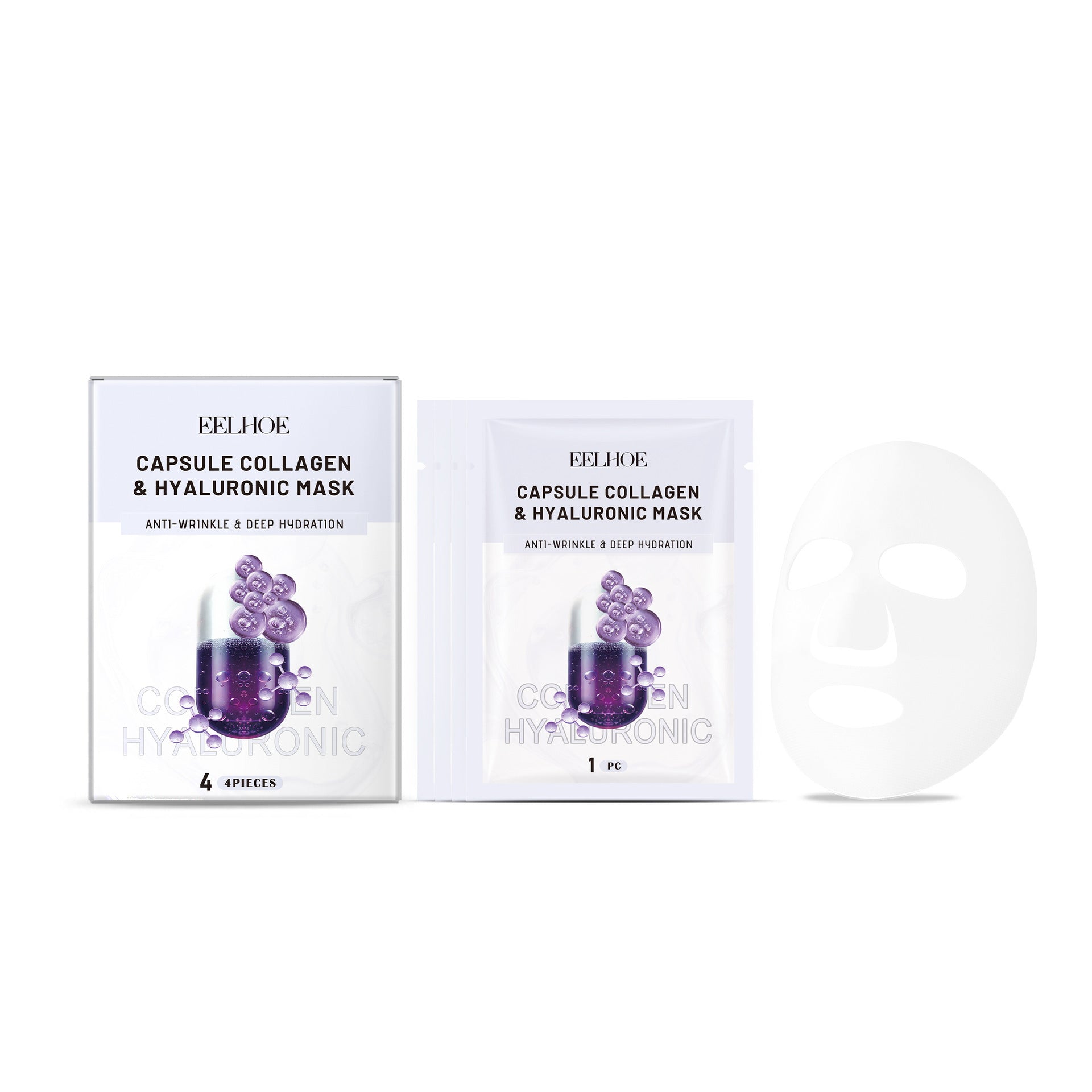 Collagen Mask Series Hydrating Moisturizing Lifting Facial 4 PIECES