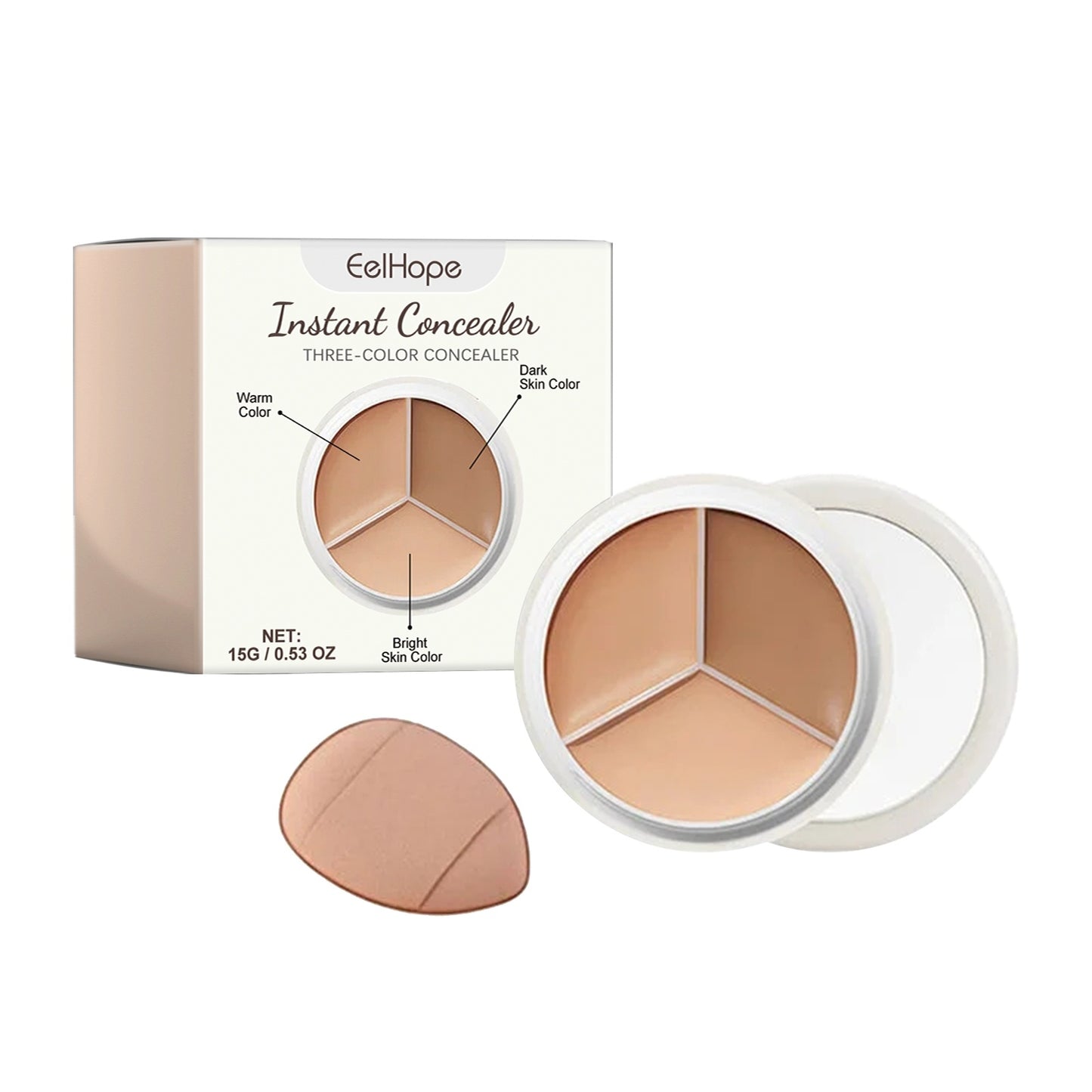 Eelhoe Three-Color Concealer Three color concealer EELHOE COSMETICS