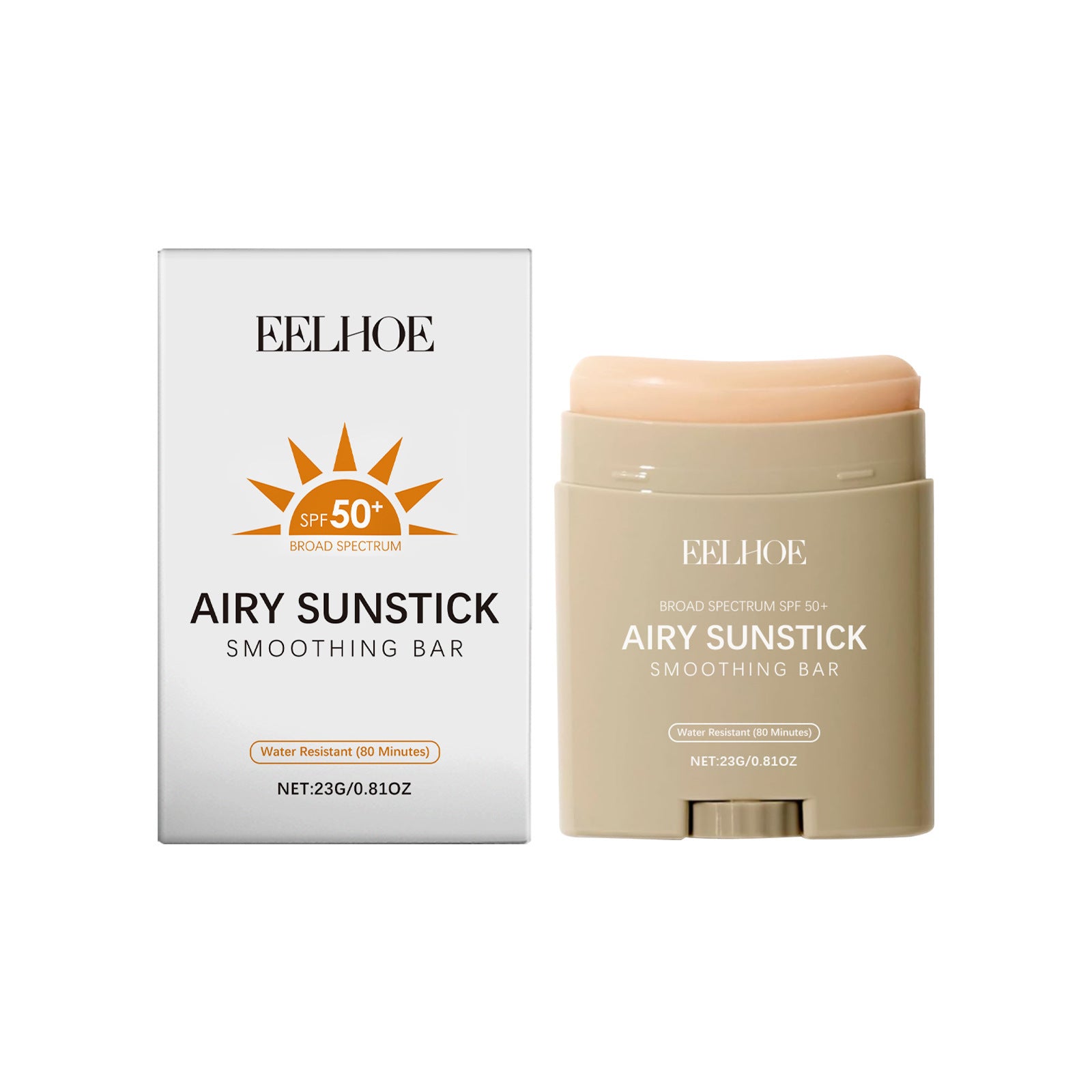 EELHOE Skin Refreshing Not Oily Protective Sunscreen Stick – SPF with Ceramides & Peptides