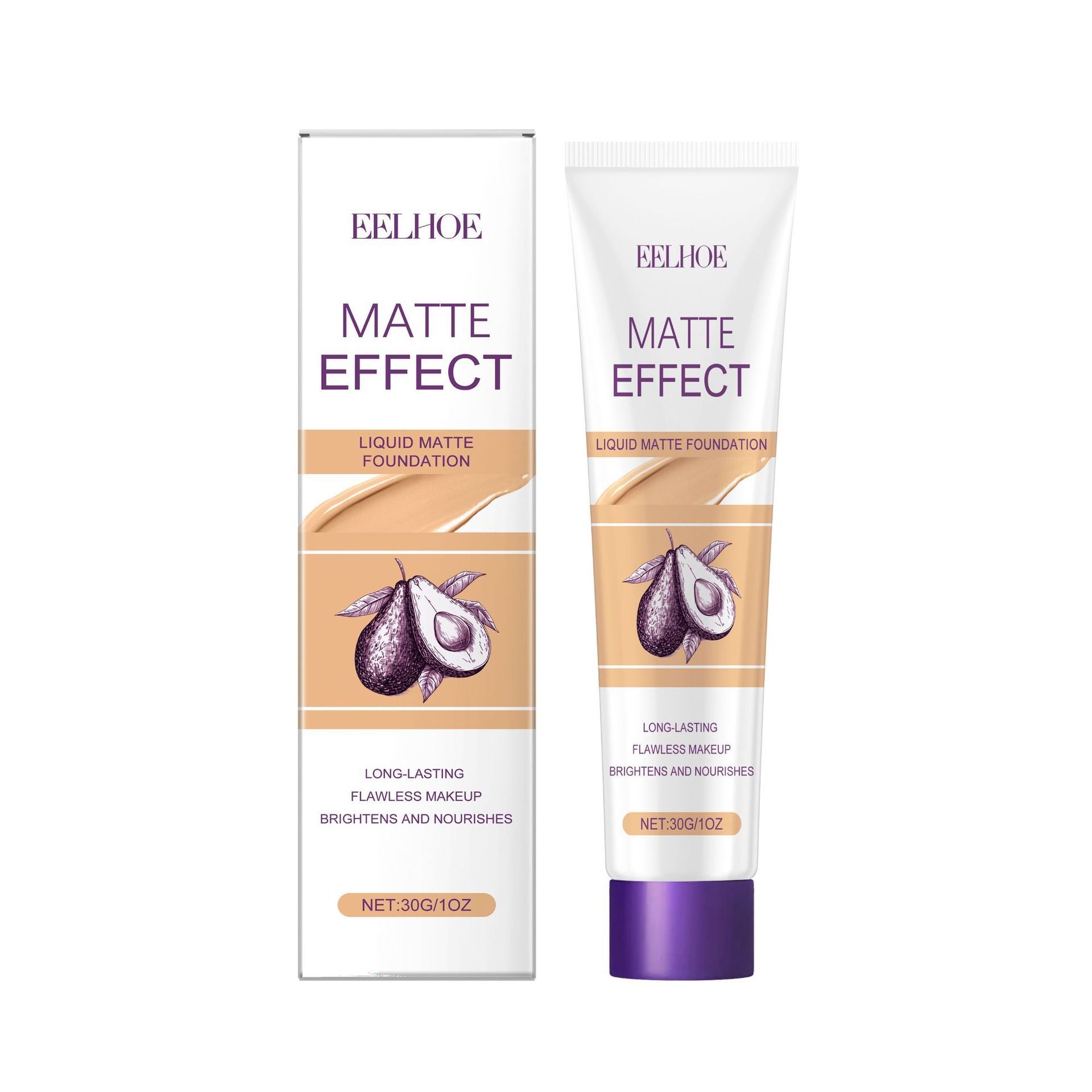 EELHOE Liquid foundation Light Transparent Concealing Foundation Moisturizing Light 30G EELHOE COSMETICS