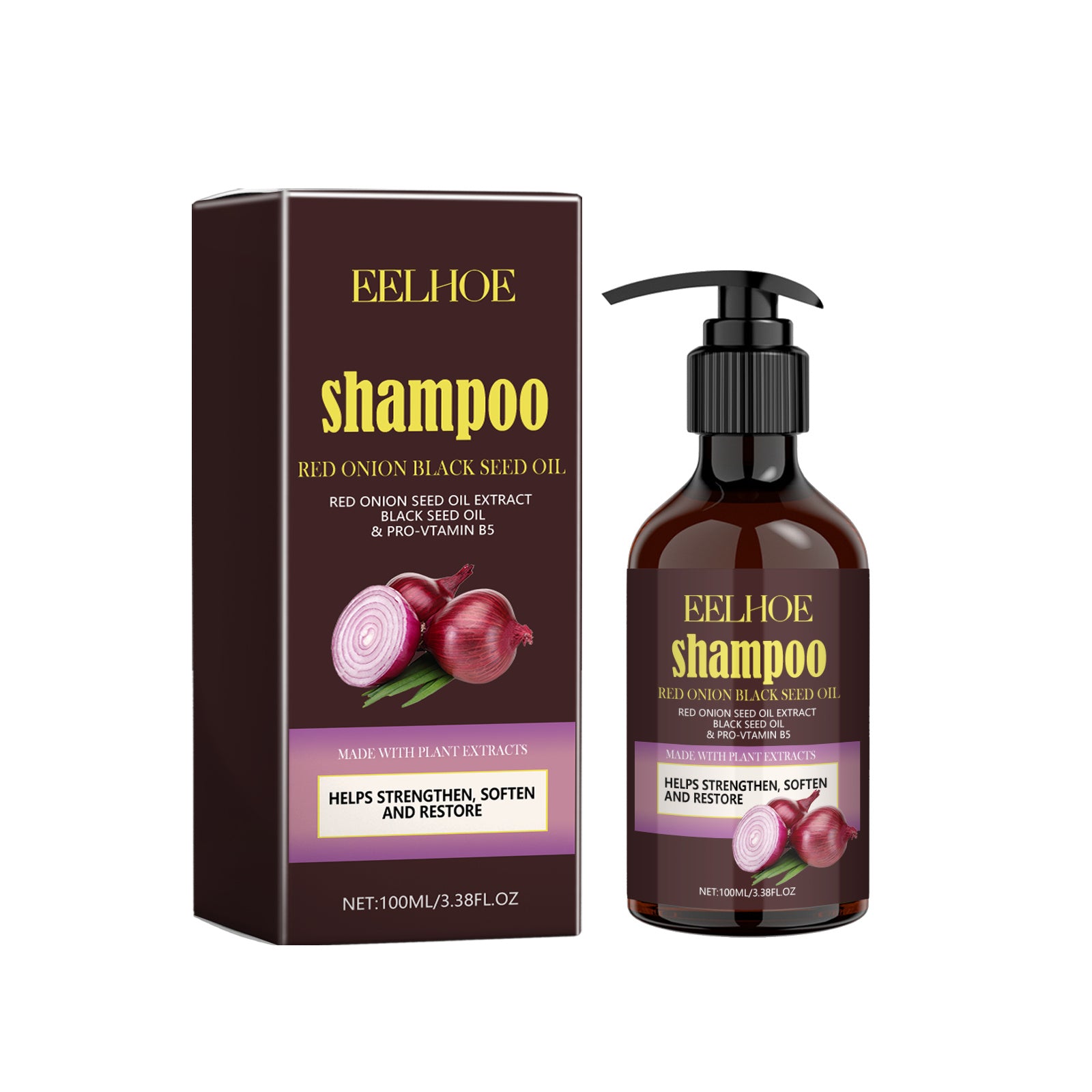 EELHOE Red Onion Black Seed Oil Shampoo