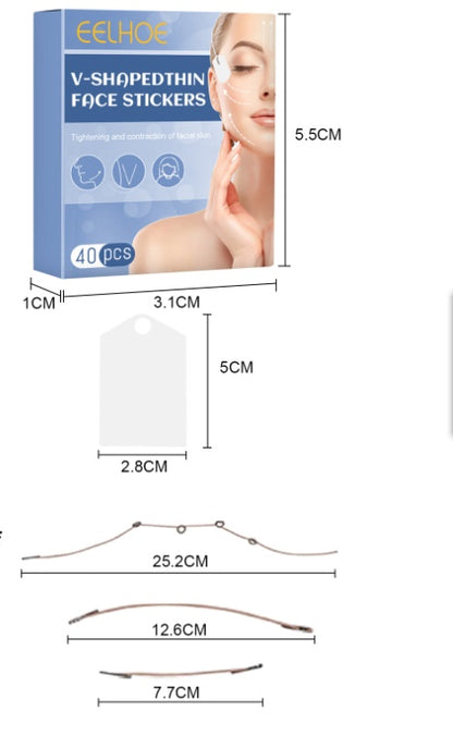 Face Lift Face With V Shaped Plastic Sticker EELHOE COSMETICS