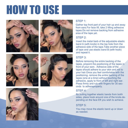 Face Lift Face With V Shaped Plastic Sticker EELHOE COSMETICS