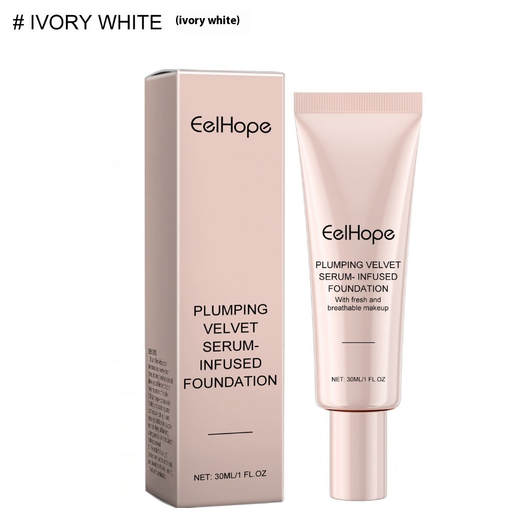 EELHOE Moisturizing Concealer Liquid Foundation – Hydrating, Full-Coverage Foundation for a Flawless Look Ivory white