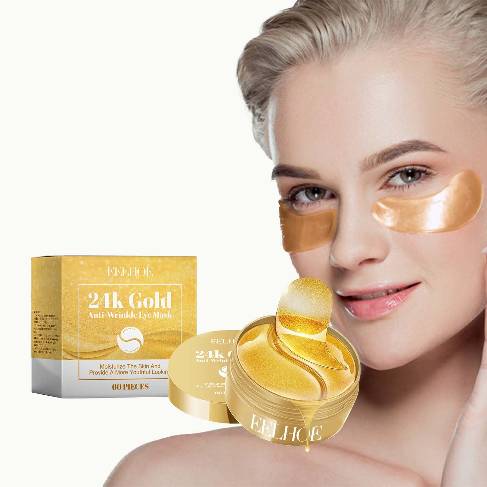 EELHOE 24K Gold Eye mask Moisturizing And Improving 60pcs