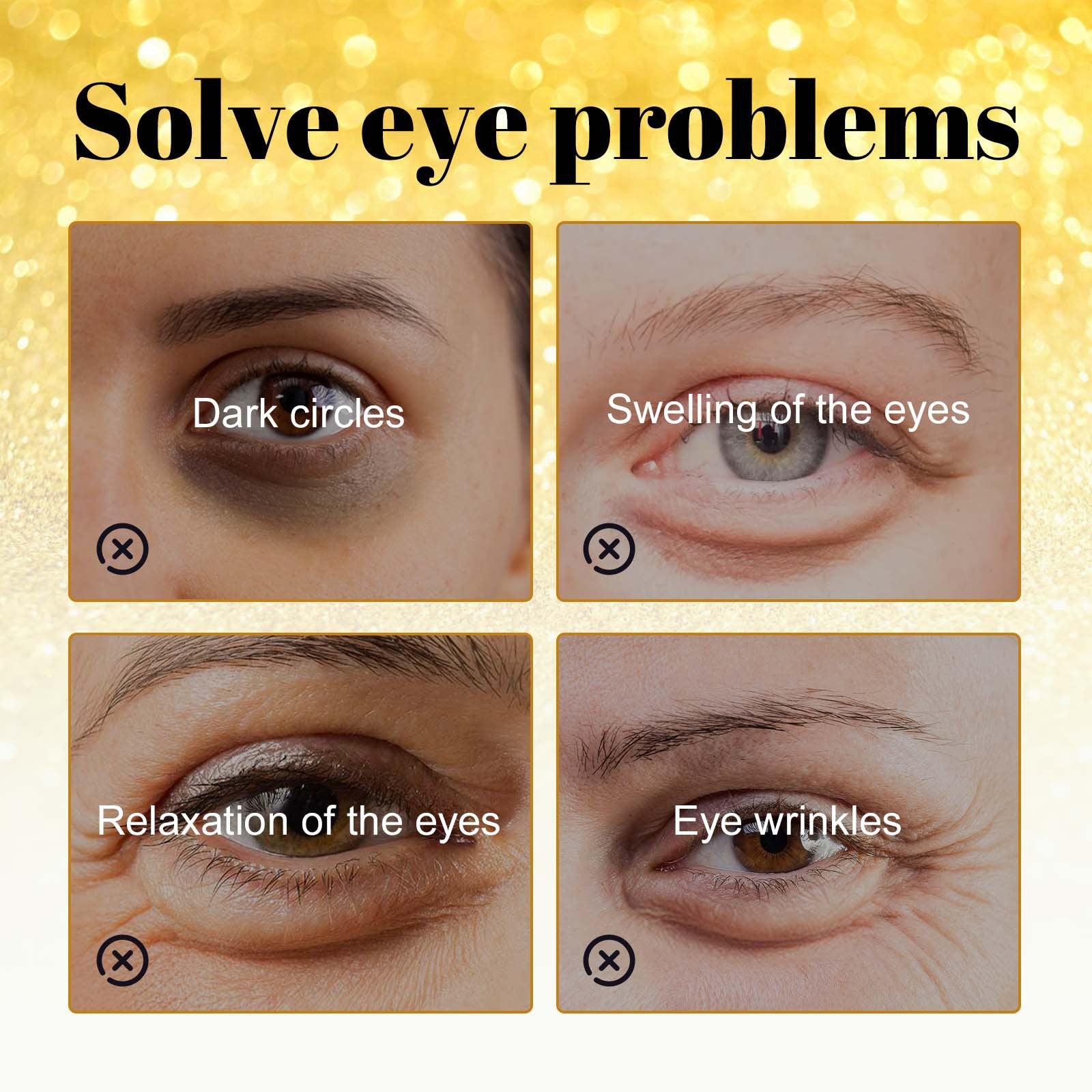 EELHOE 24K Gold Eye mask Moisturizing And Improving 60pcs EELHOE COSMETICS