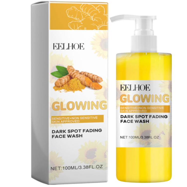 EELHOE Turmeric Face Cleanser 
 Glowing Dark Spots Cleanser Fading Natural face cleanser Turmeric Cleanser