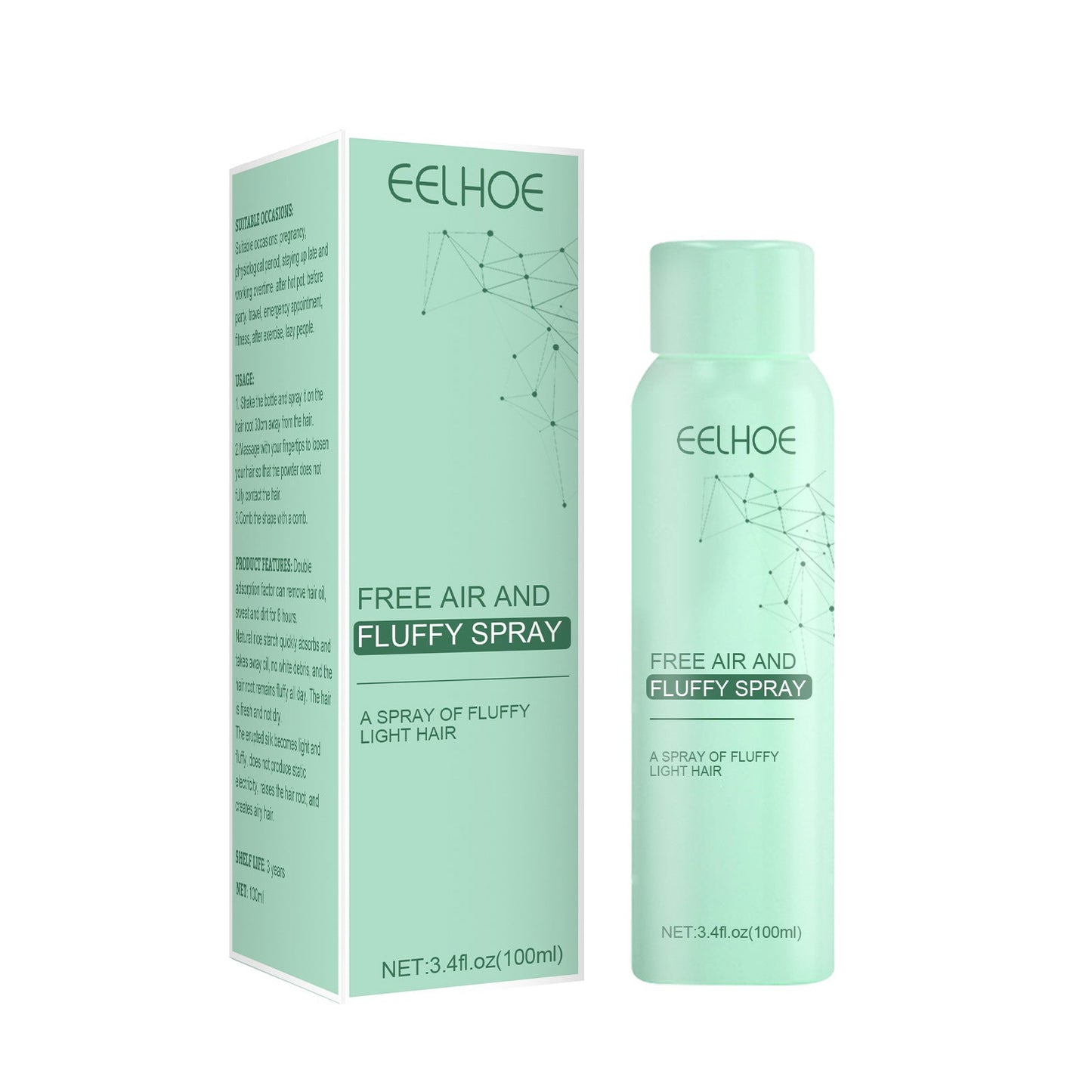 EELHOE Air Fluffy Degreasing Hair Spray 100ml spray EELHOE COSMETICS