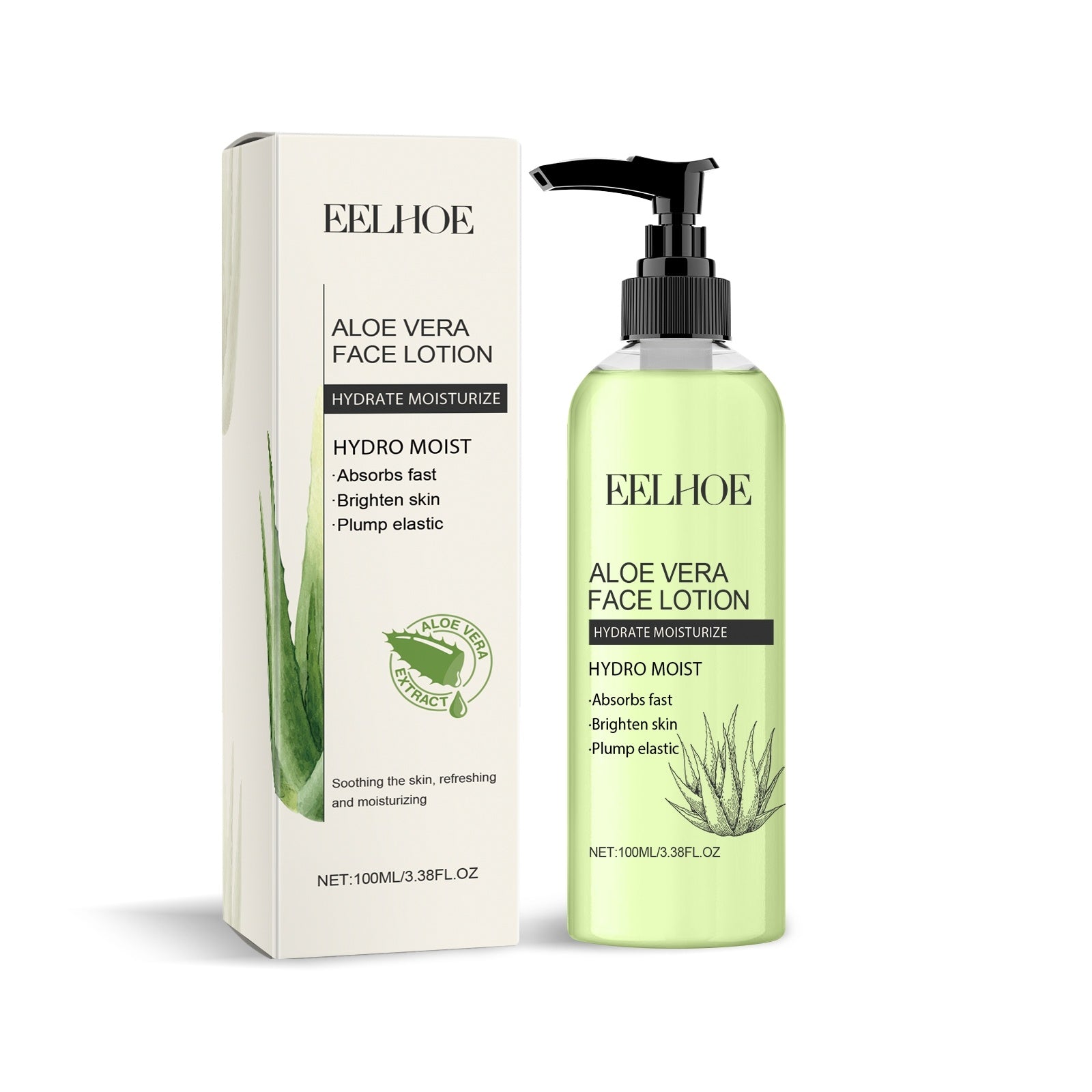 EELHOE Aloe vera face lotion Smoothing Lotion Soothing Milk