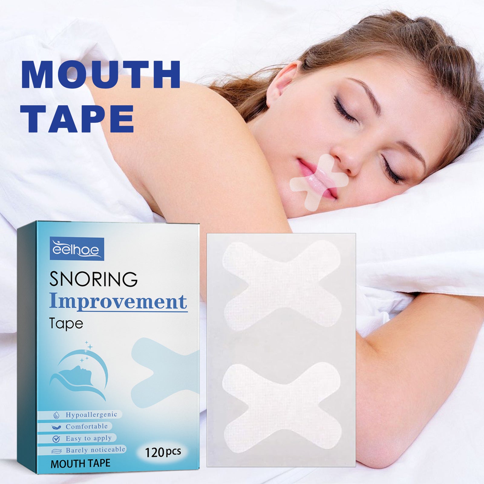 EELHOE Anti-snoring Tape Non-woven Fabric Sealing Paste