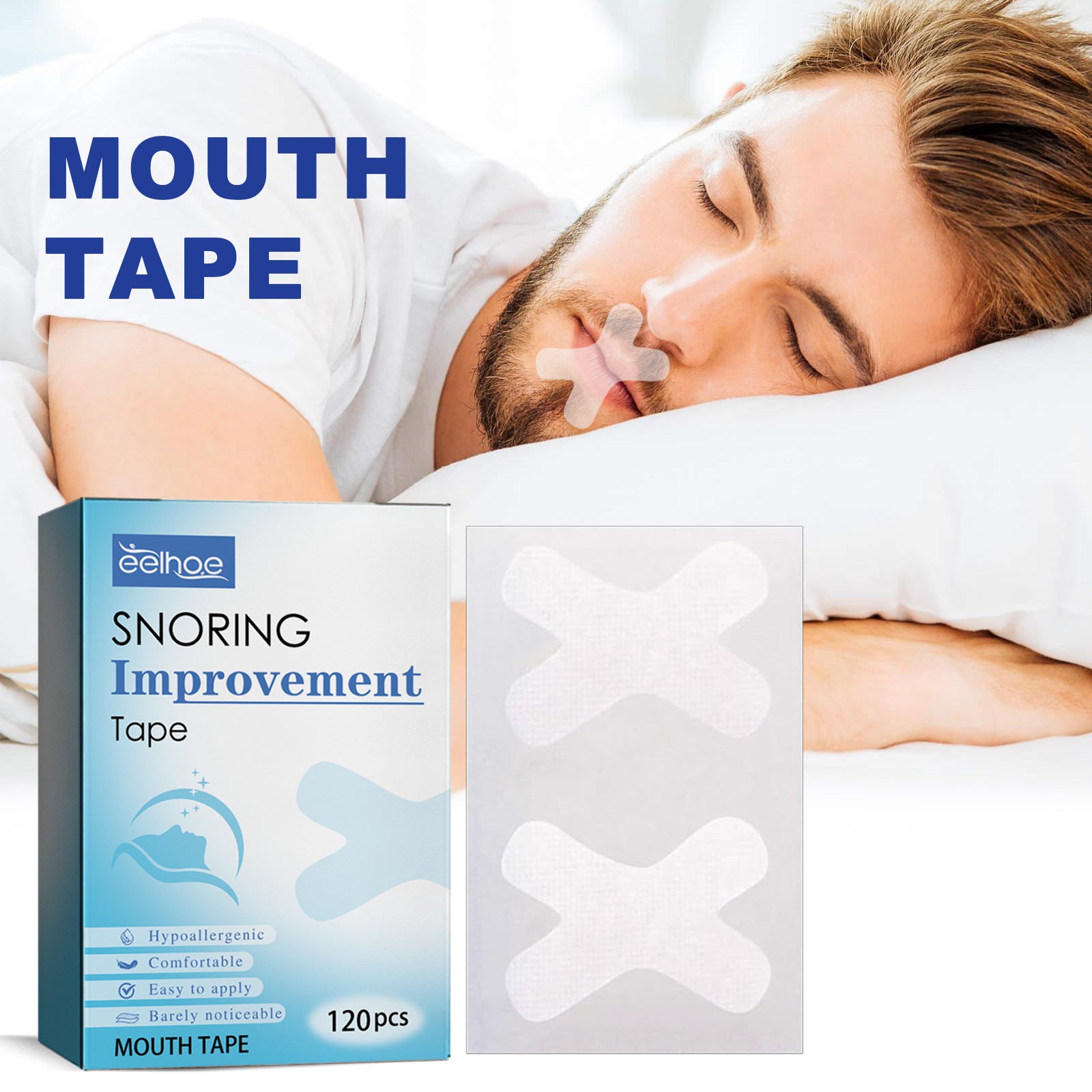 EELHOE Anti-snoring Tape Non-woven Fabric Sealing Paste