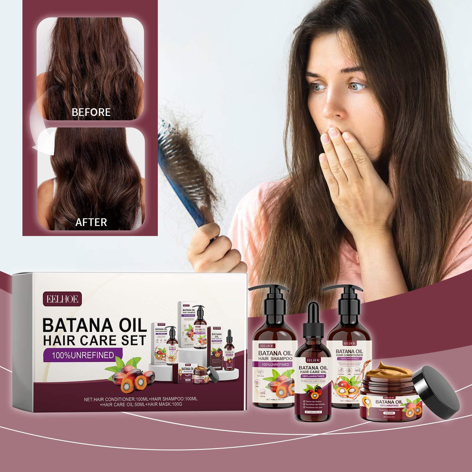 EELHOE Batana Oil Abundance Hair Care Set Repair