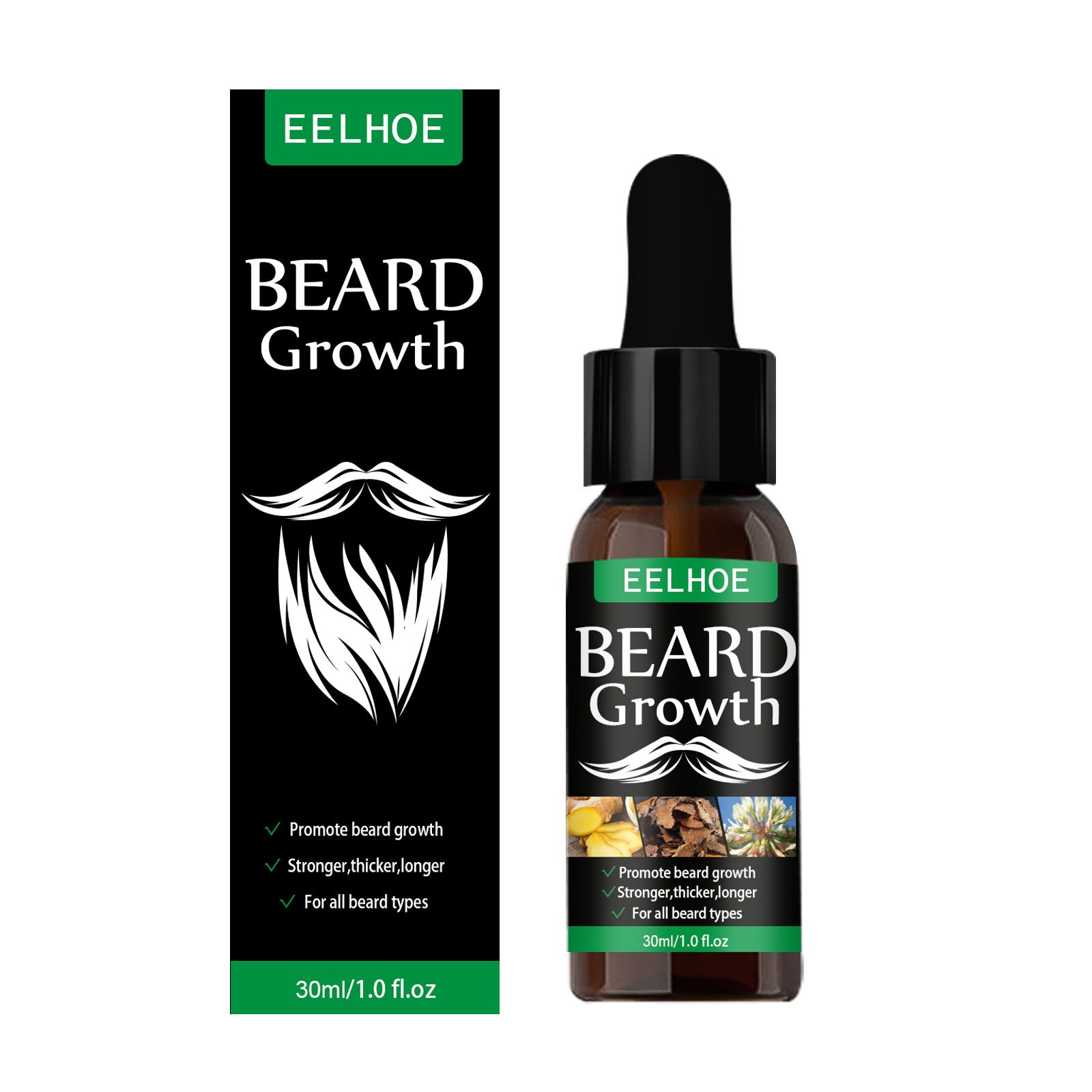 EELHOE Beard Growth Oil Mist Beard Care Intensive Treatment Oil Oil