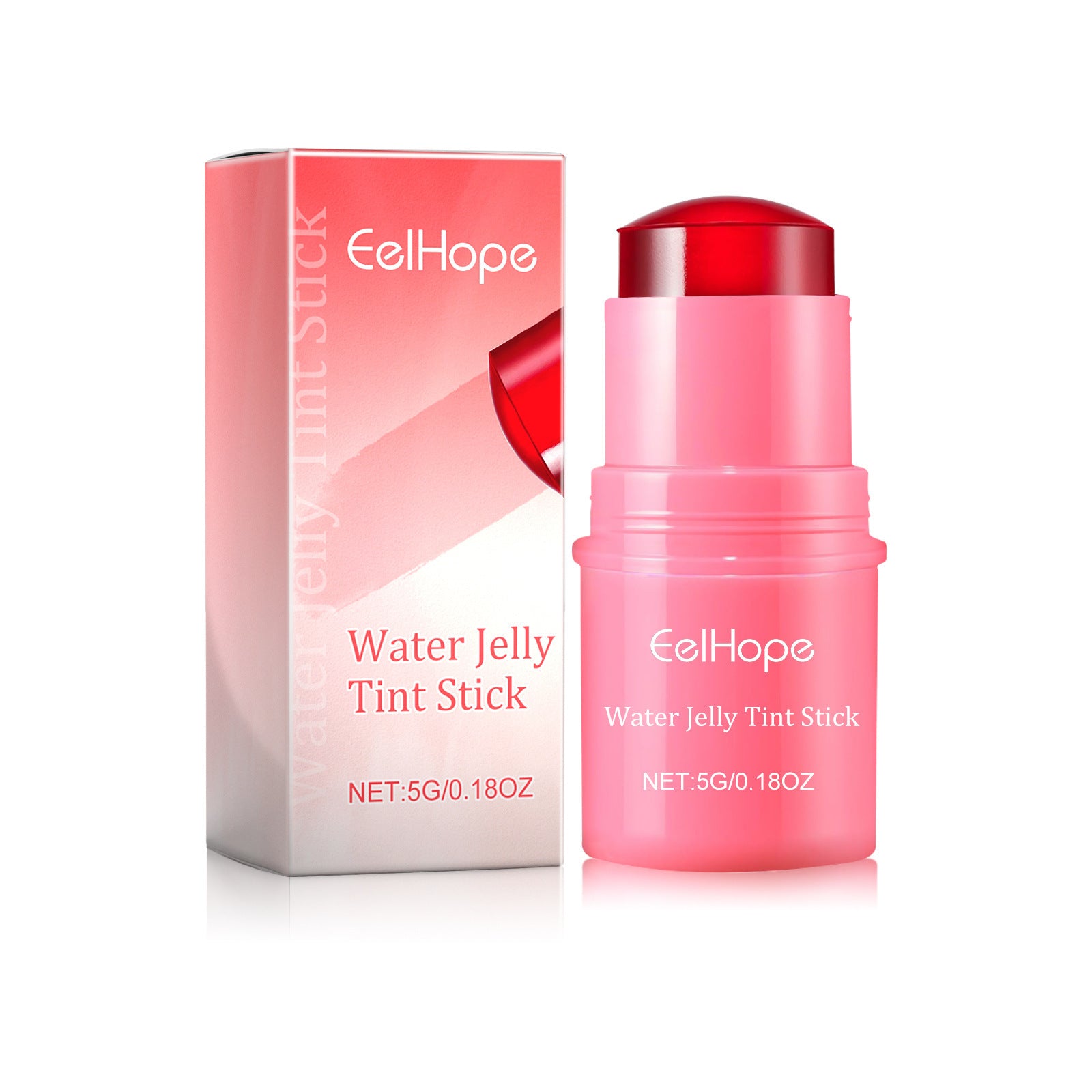 EELHOE Blush Water Jelly Lip Stick Gloss Stick Red