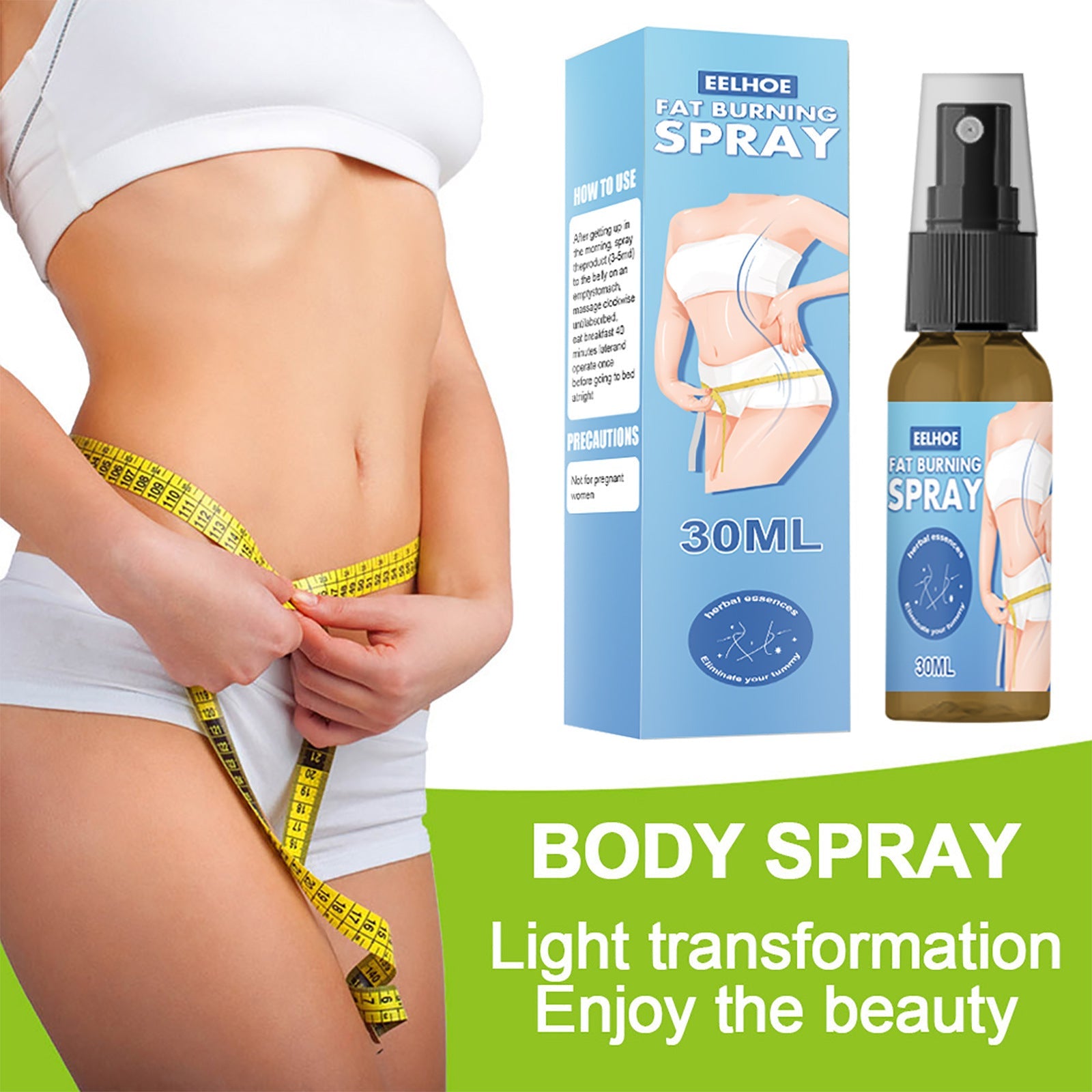 EELHOE Body sculpting spray Full Body Fat Burning Slimming Body Shaping Spray