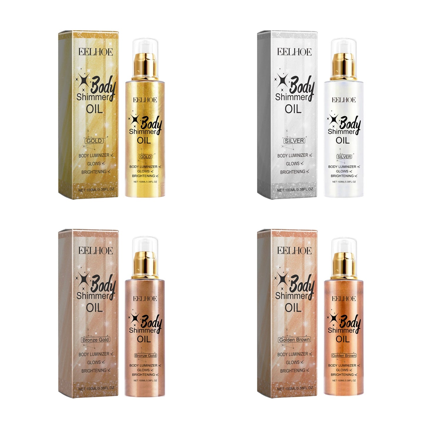 EELHOE Body shimmer oil Body Beach Gloss Oil EELHOE COSMETICS