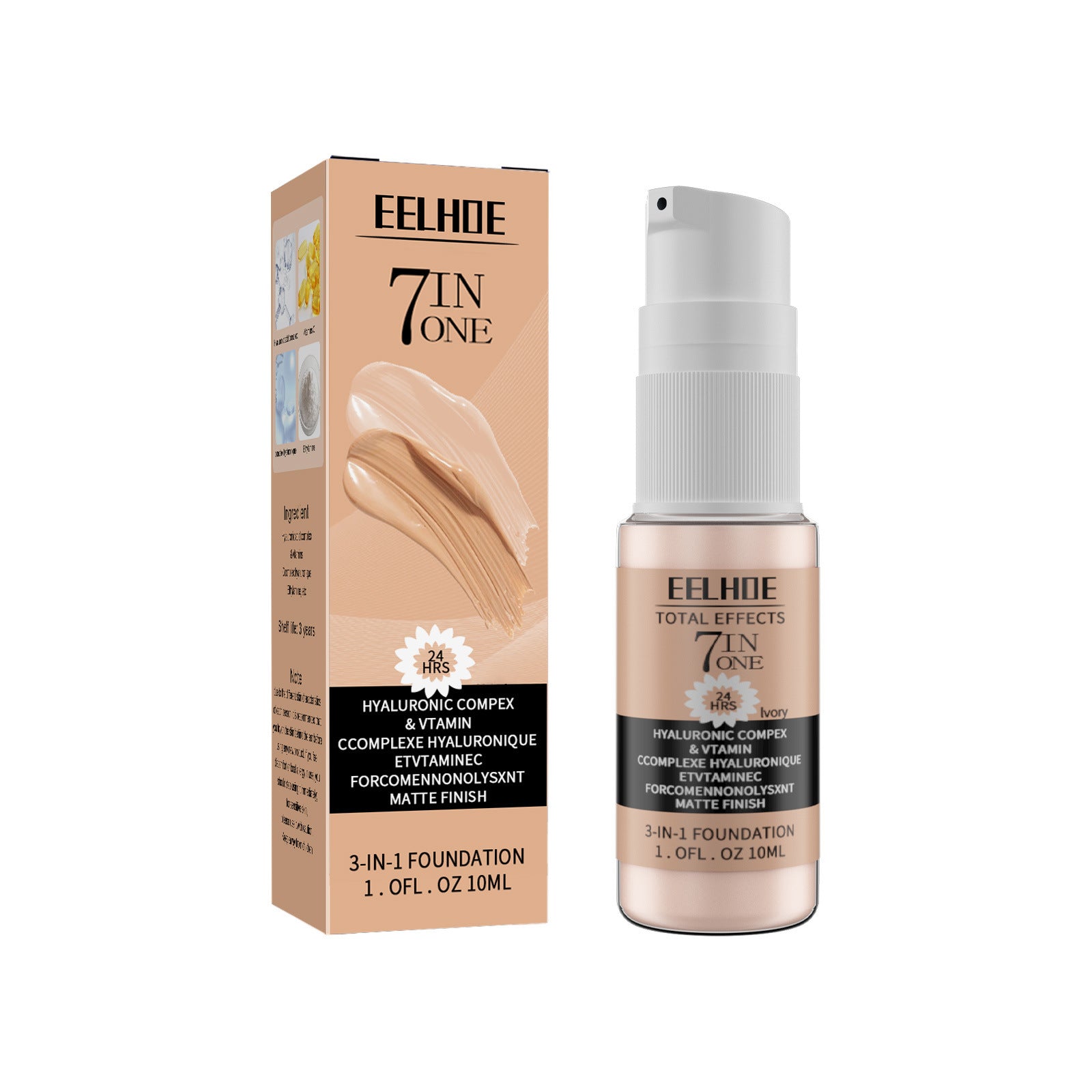 EELHOE Concealer Foundation Liquid Waterproof Oil-proof And Sweat-proof