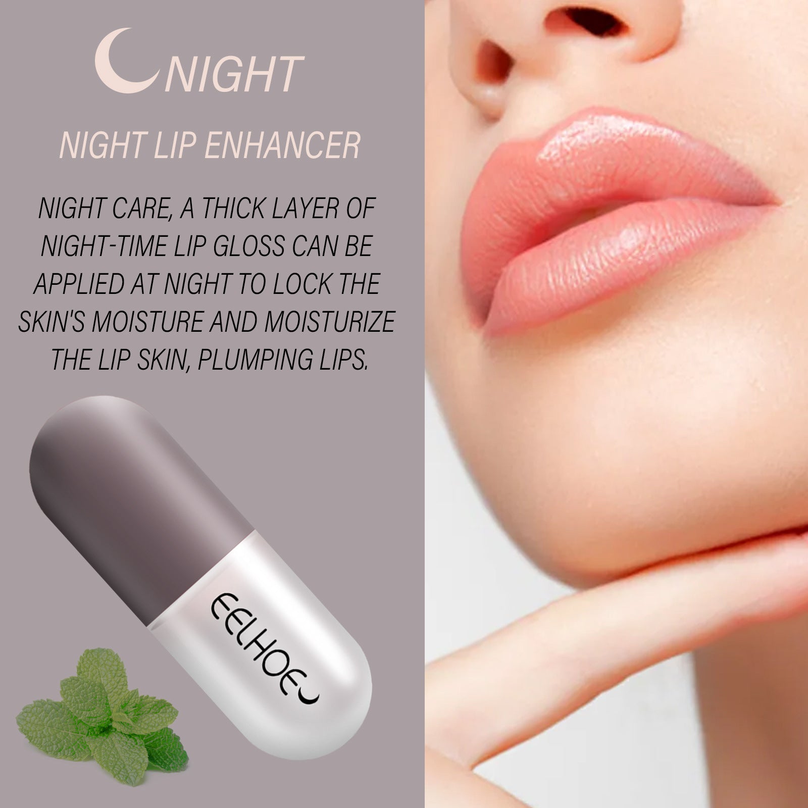 Eelhoe Day And Night Plump Lip Enhancer Moisturizing Capsule Hydrating Lips