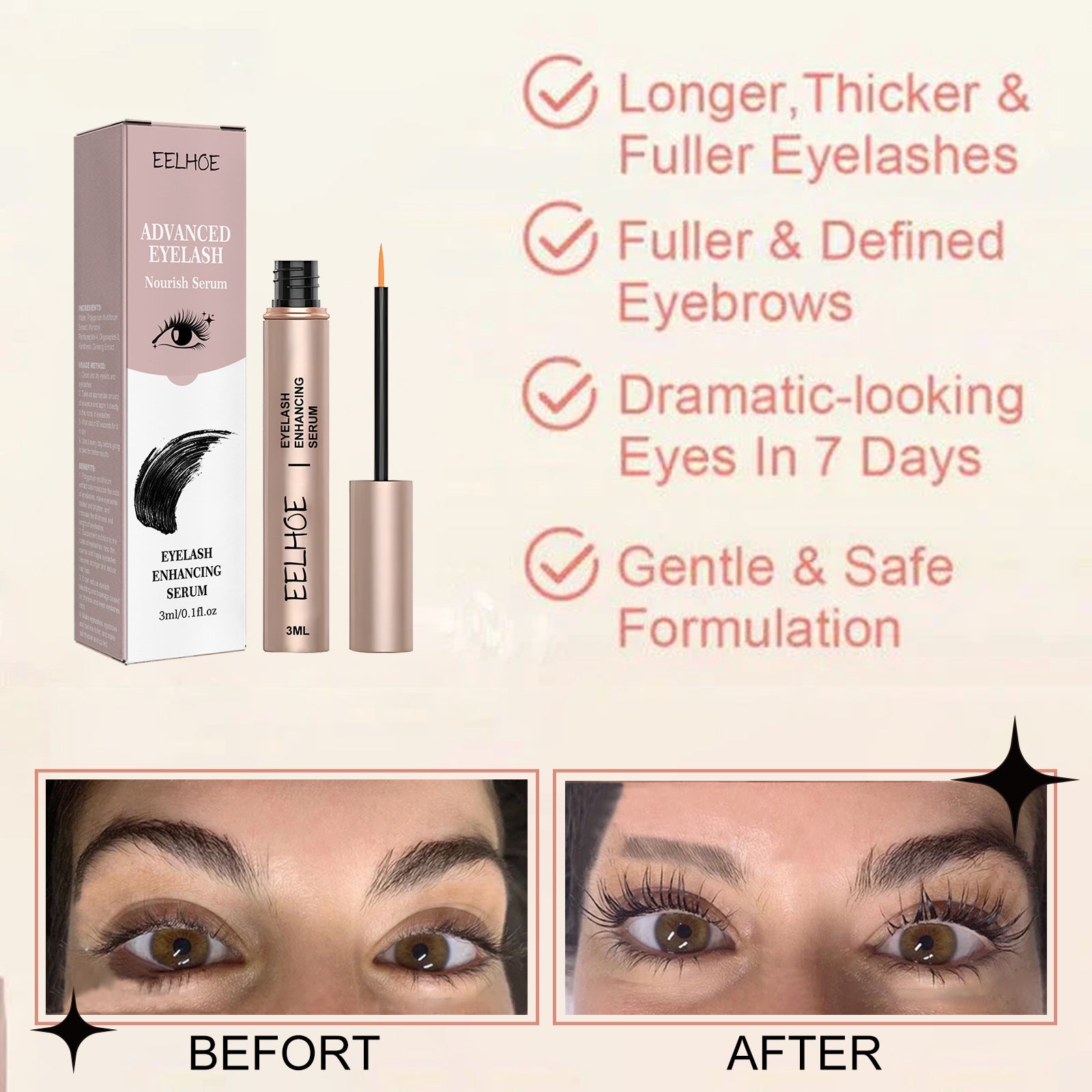 EELHOE Eyelash Growth Serum