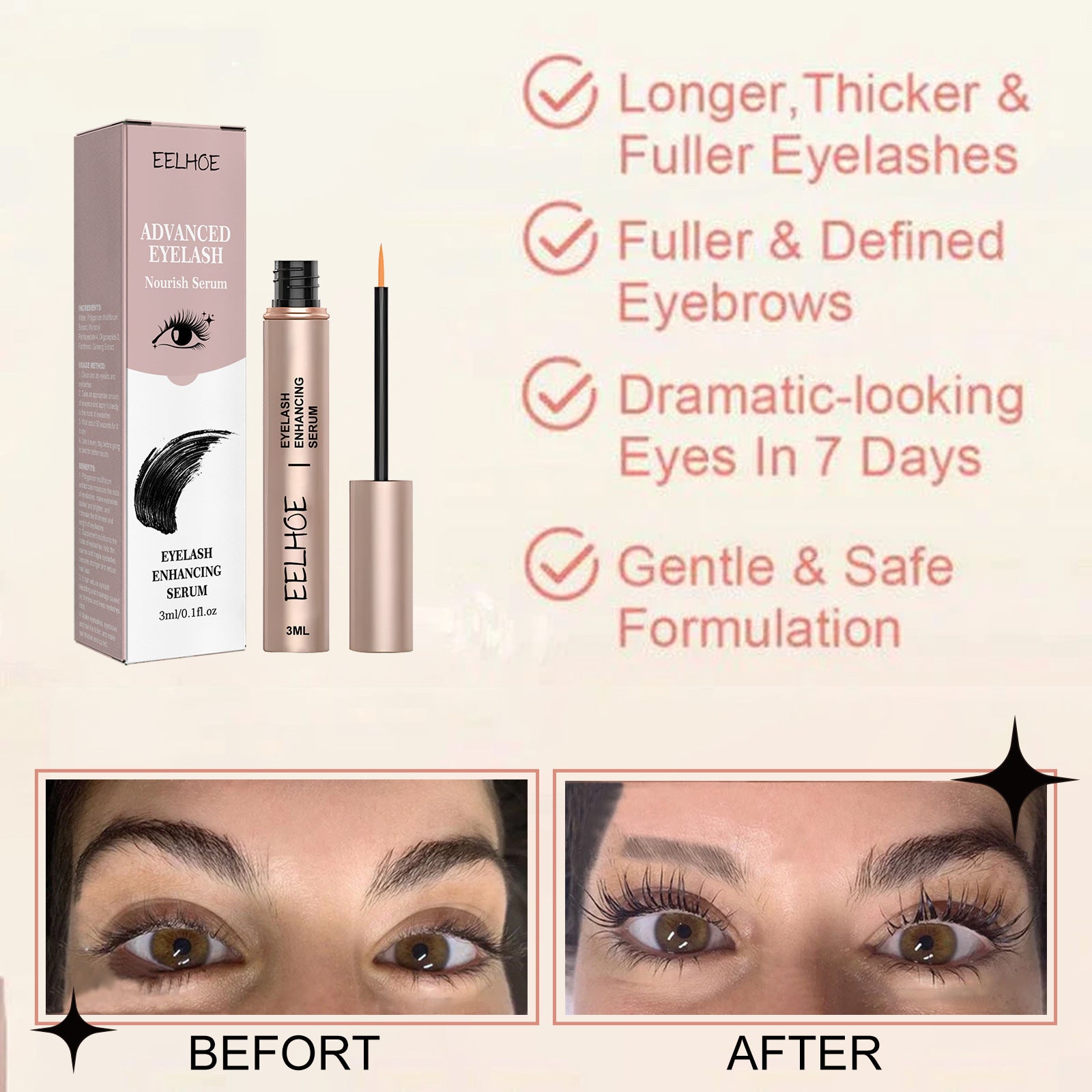 EELHOE Eyelash Growth Serum /Eyebrow Growth serum EELHOE COSMETICS