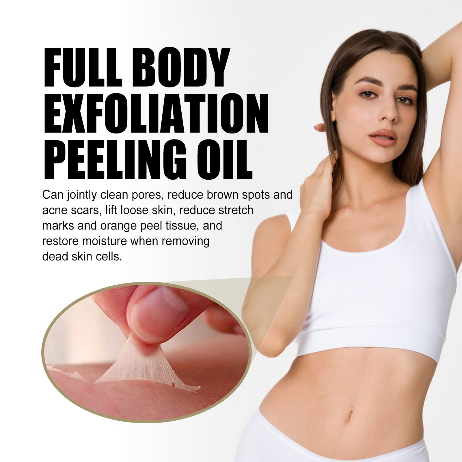 EELHOE Full Body Exfoliate Peeling Cleaning Skin Care Oil