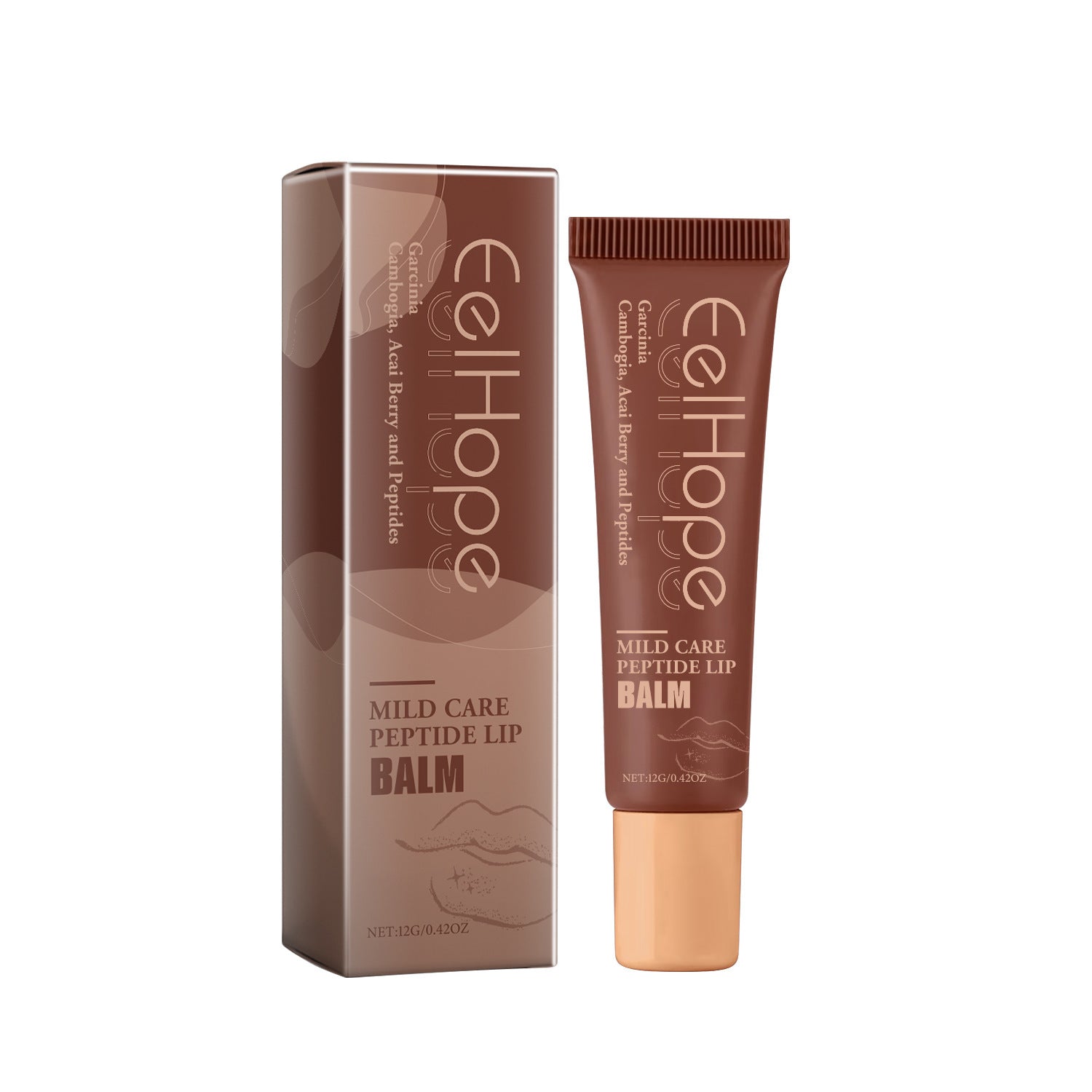 EELHOE Gentle Moisturizing Lip Balm Hydrating Soft Brown