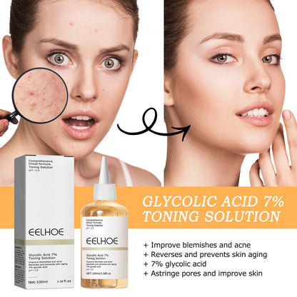 EELHOE Glycolic Acid 7% Toning Lotion Remove skin cutin & acne EELHOE COSMETICS