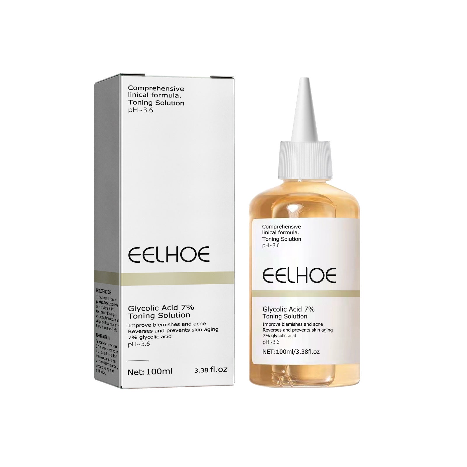 EELHOE Glycolic Acid 7% Toning Lotion Remove skin cutin & acne 100ml