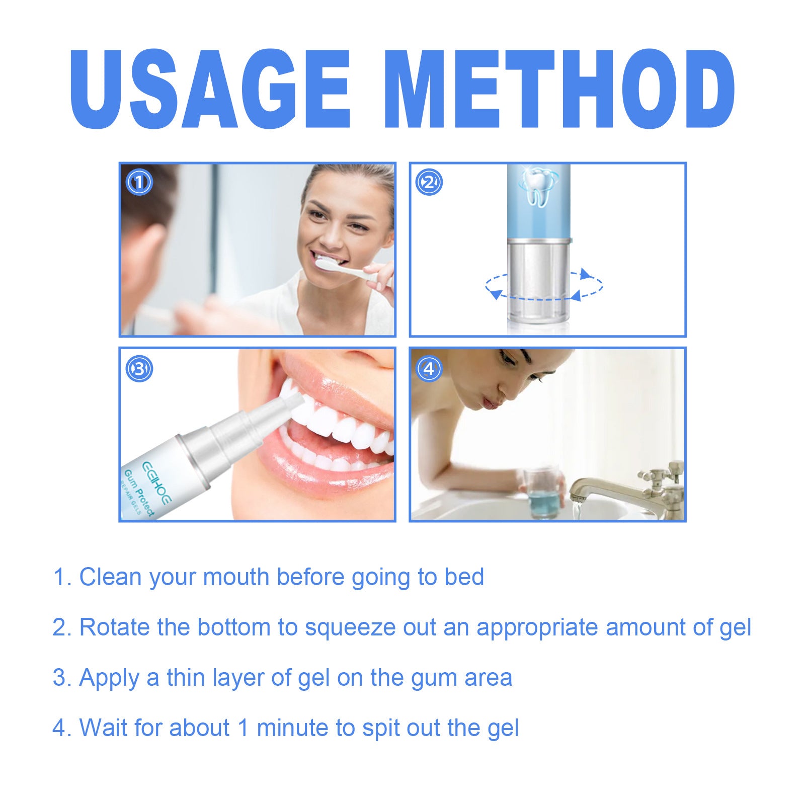 EELHOE Gum Repair Toothpaste Series Cleaning + Gum care gel repair drops EELHOE COSMETICS