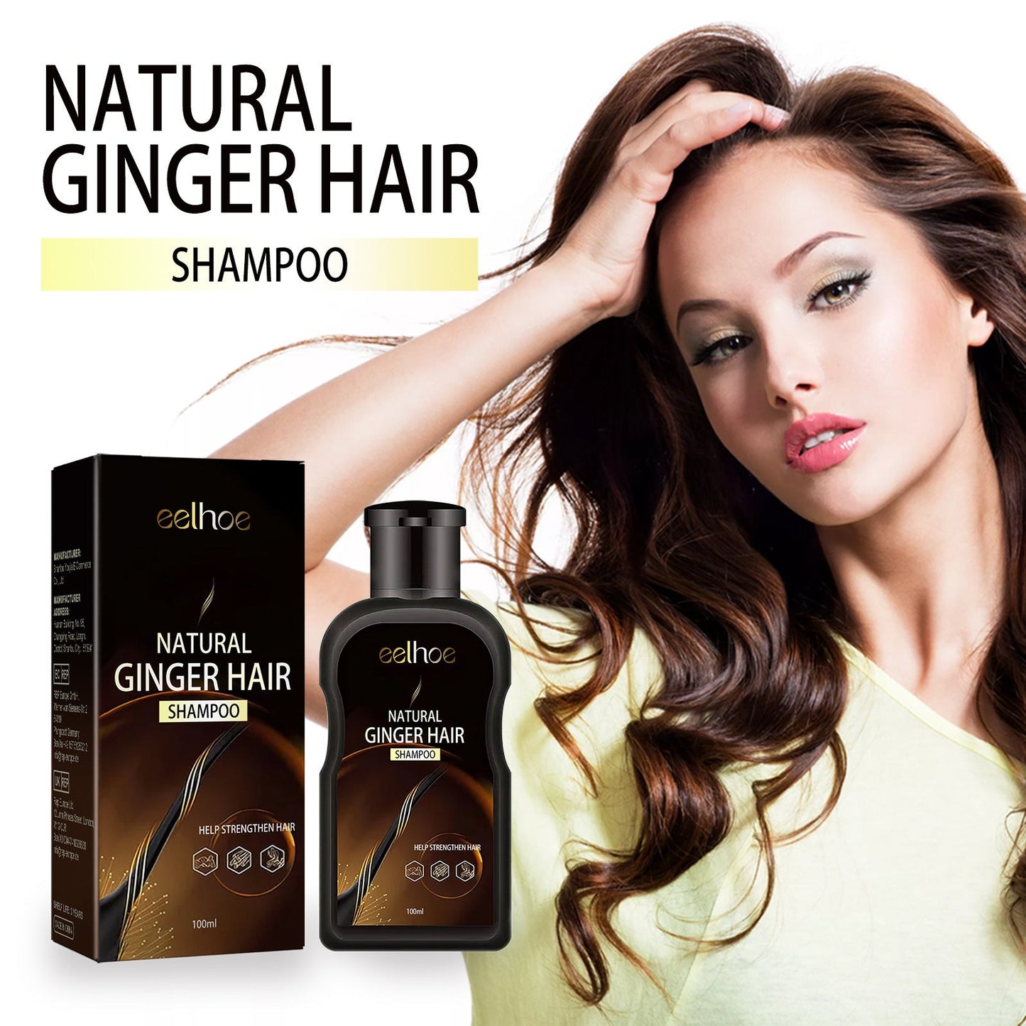EELHOE Lemon & Ginger Conditioning Shampoo Mild Cleaning Anti-drop - EELHOE COSMETICS