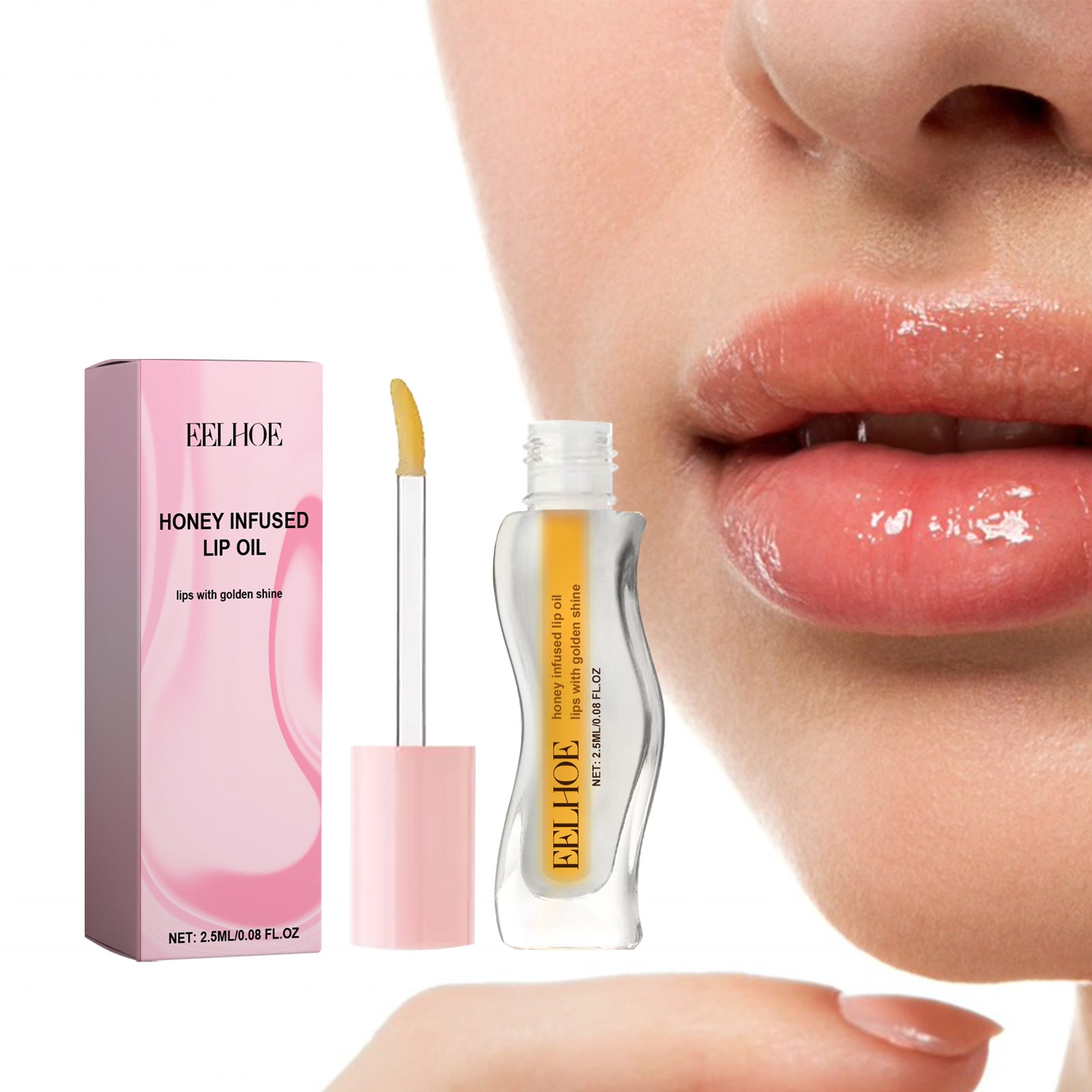 EELHOE Lip gloss Honey Moisturizing Lip Oil Fade Lip Lines