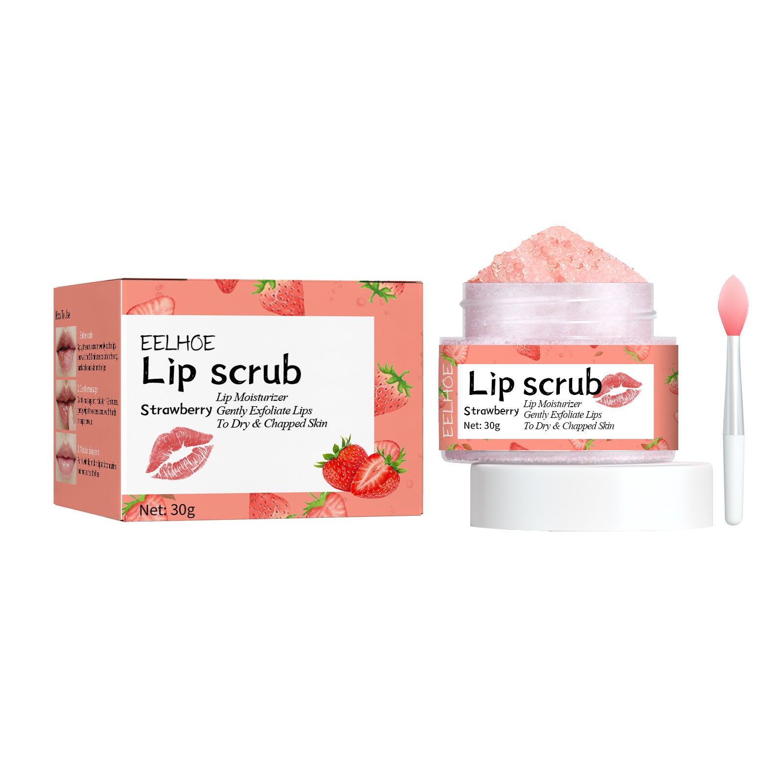 EELHOE Lip Scrub Exfoliating Anti-chapping Moisturizing and nourishing