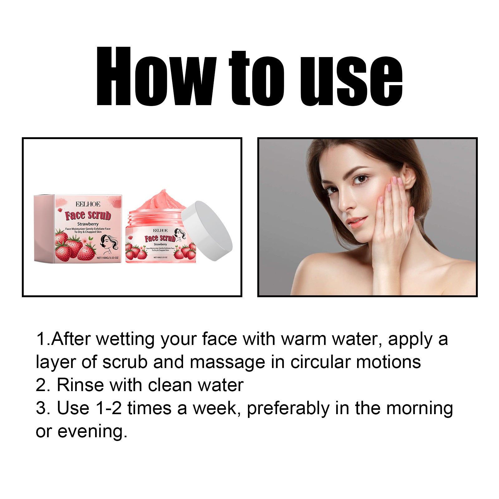 EELHOE Moisturizing Lip scrub - Exfoliating Facial - Body scrub Exfoliating EELHOE COSMETICS