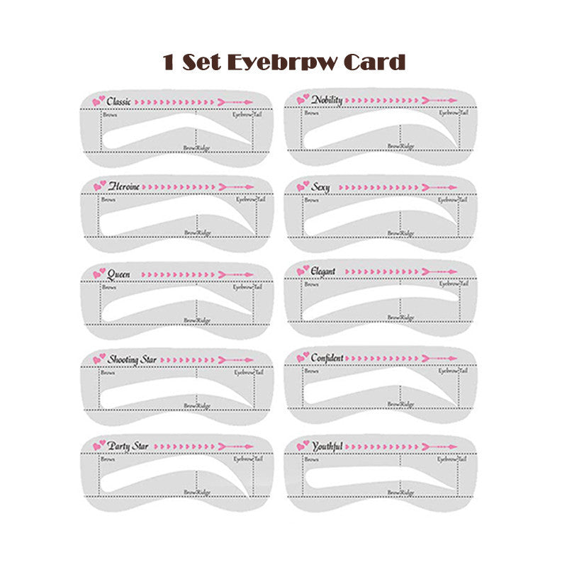 Eelhoe One Step Eyebrow Stamp Shaping Kit Eye Brow Gel