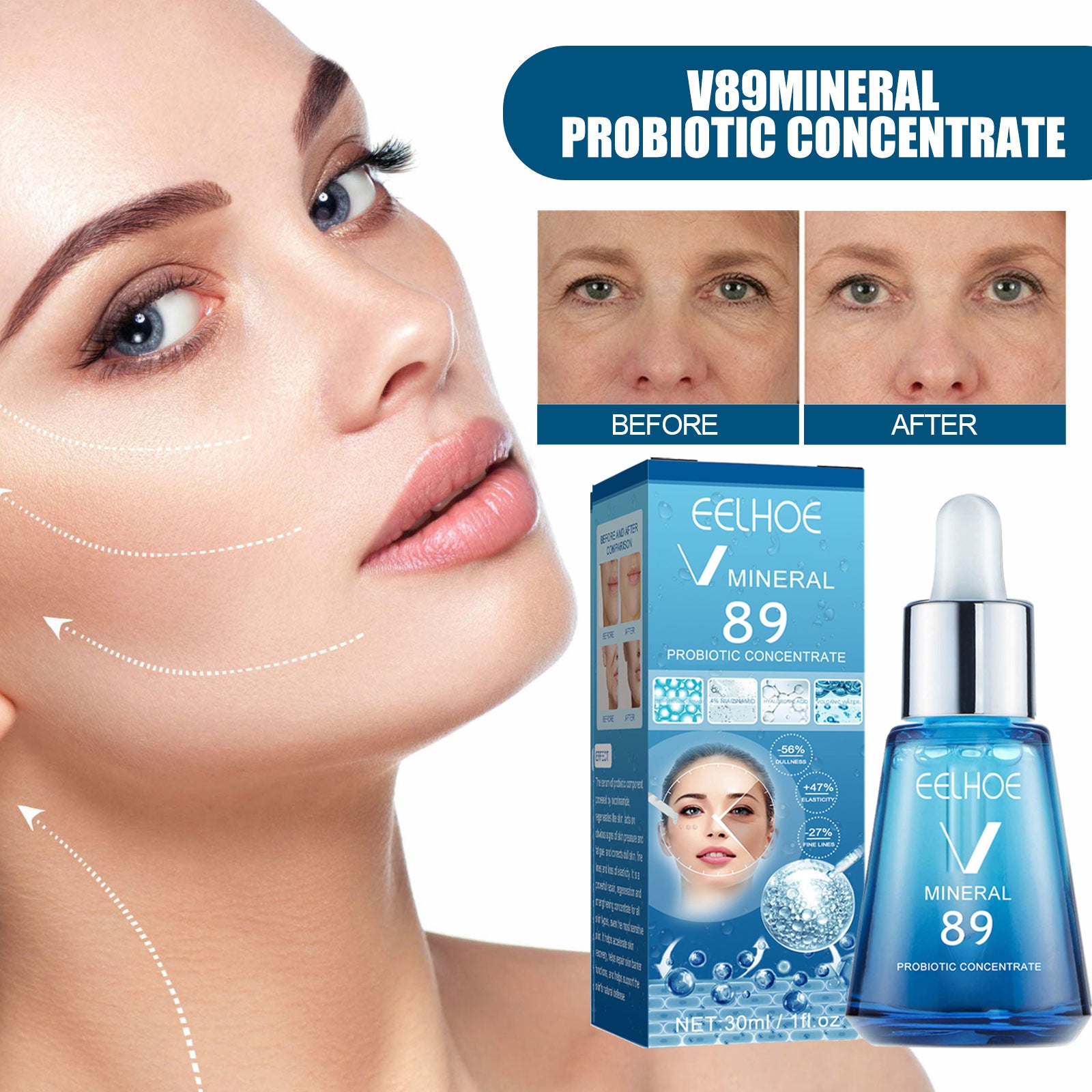 EELHOE Probiotics Concentrated Anti-wrinkle Serum Hydrating And Firming EELHOE COSMETICS