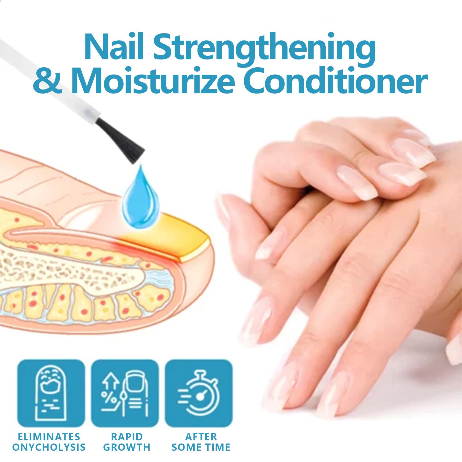 Eelhoe Repair Hand And Foot Cleaning Nail Brightening Care Solution - EELHOE COSMETICS